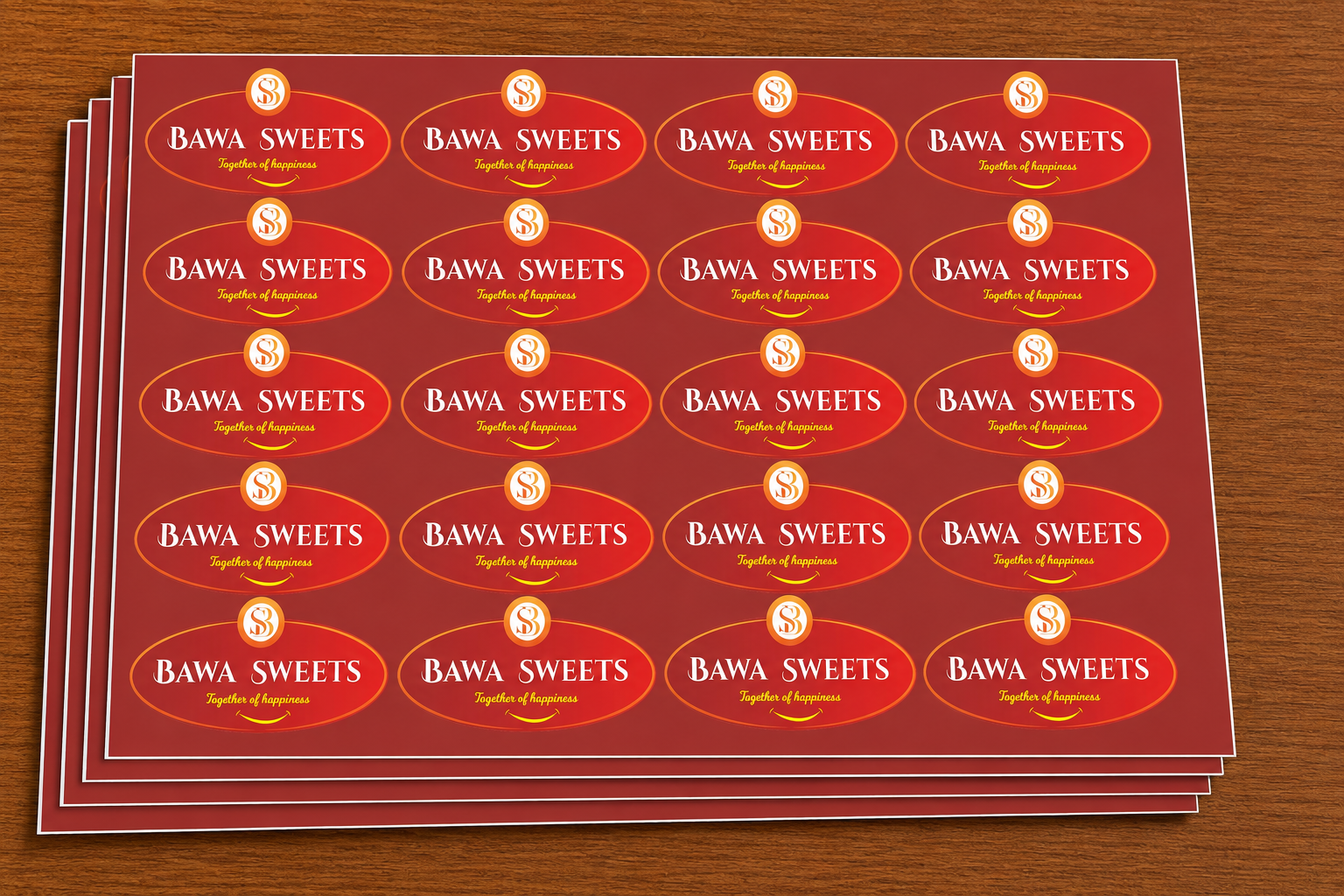 CUSTOM STICKER S 20| 100 SHEETS