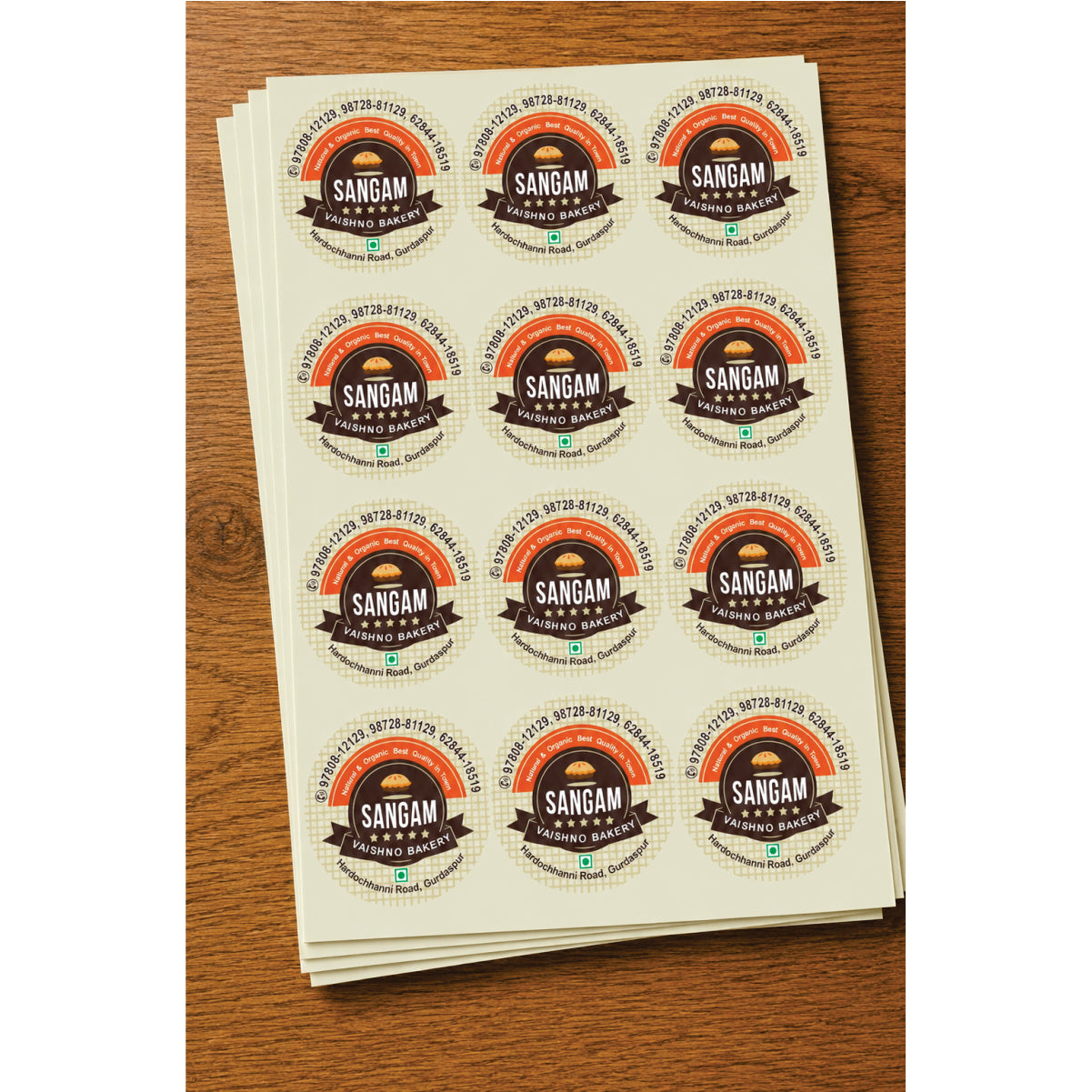 CUSTOM STICKER BK 21 | 100 SHEETS