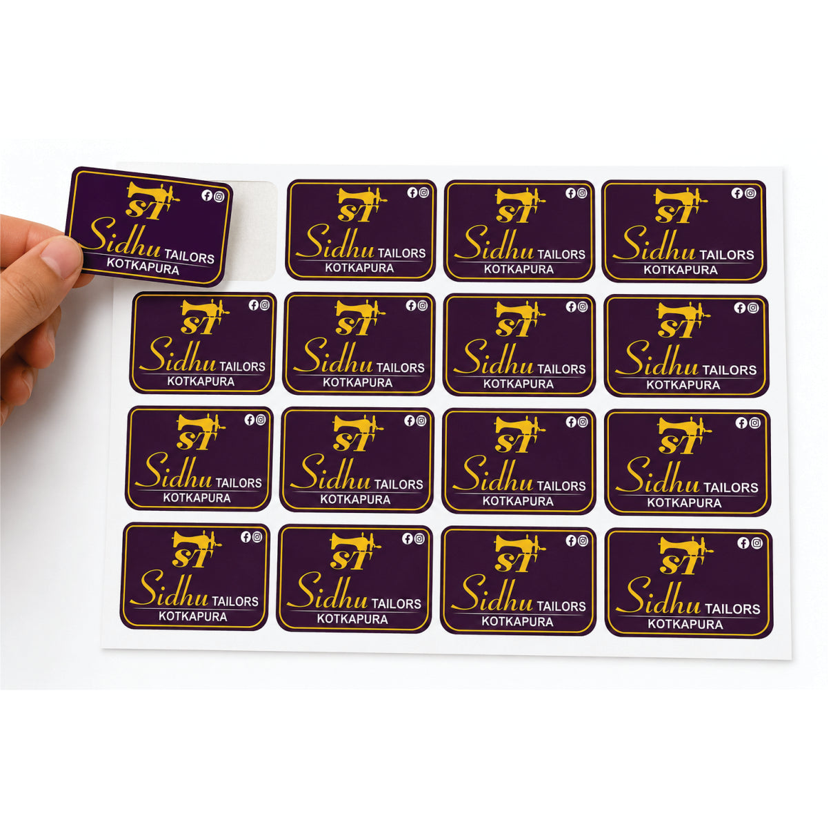 CUSTOM STICKER TA 21| 100 SHEETS