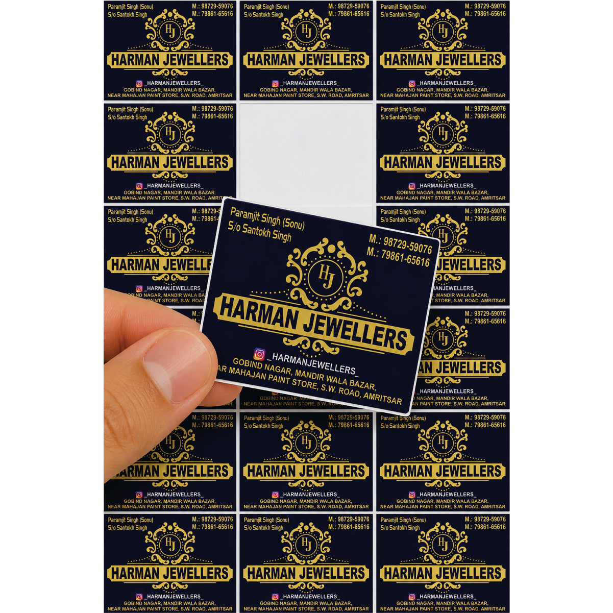 CUSTOM STICKER JE 21 | 100 SHEETS