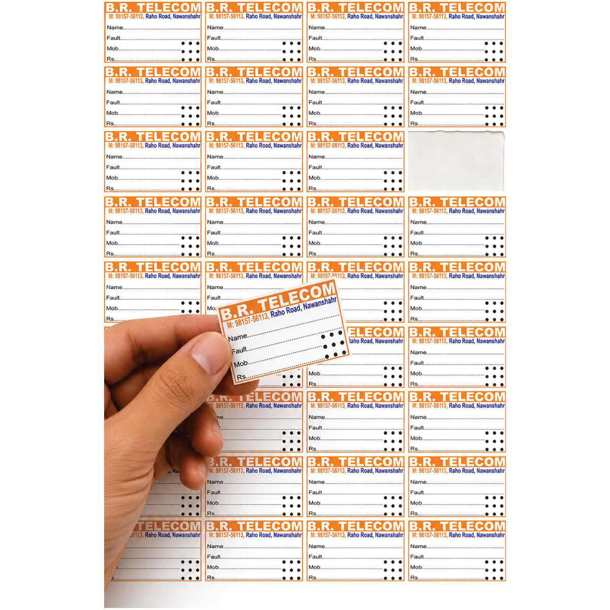 CUSTOM STICKER MO 21| 100 SHEETS