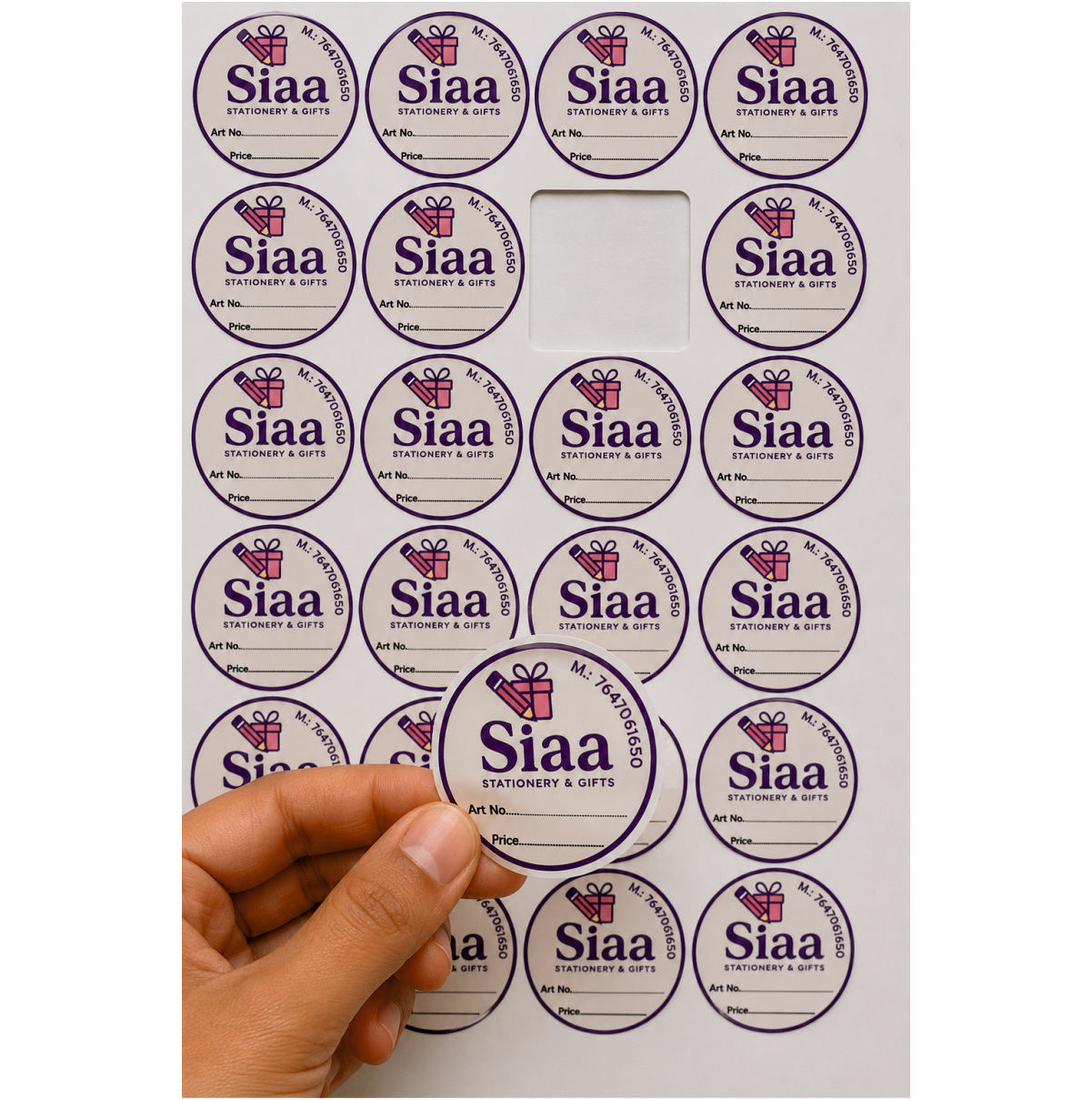 CUSTOM STICKER Bo 21| 100 SHEETS