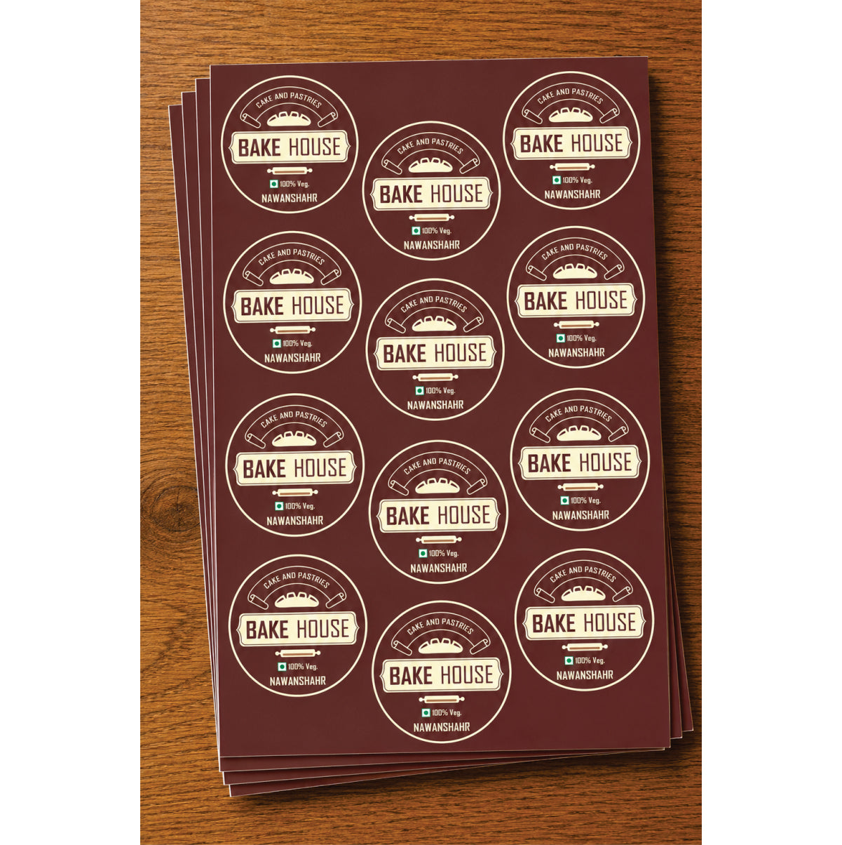 CUSTOM STICKER BK 22 | 100 SHEETS