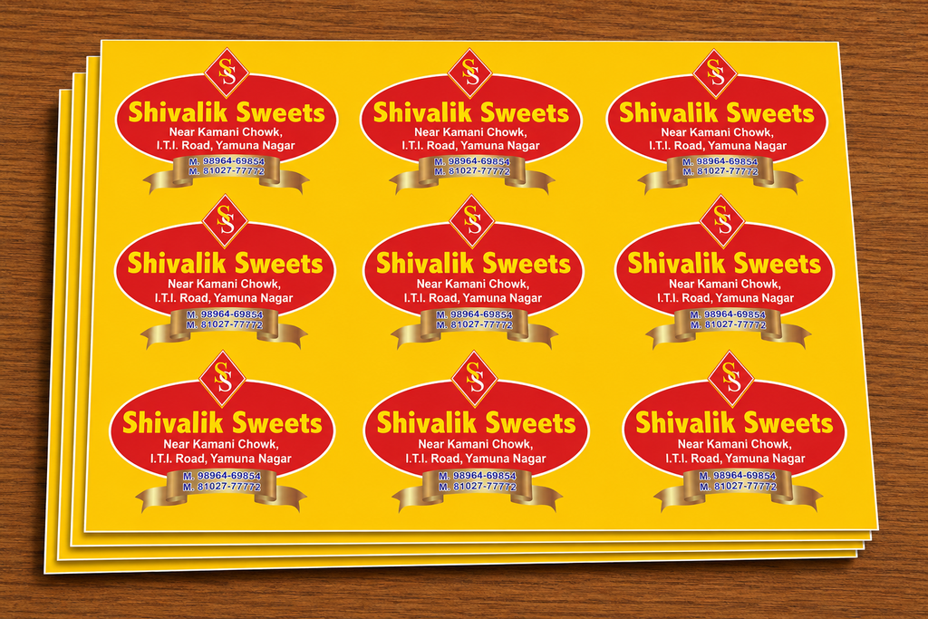 CUSTOM STICKER S 22| 100 SHEETS