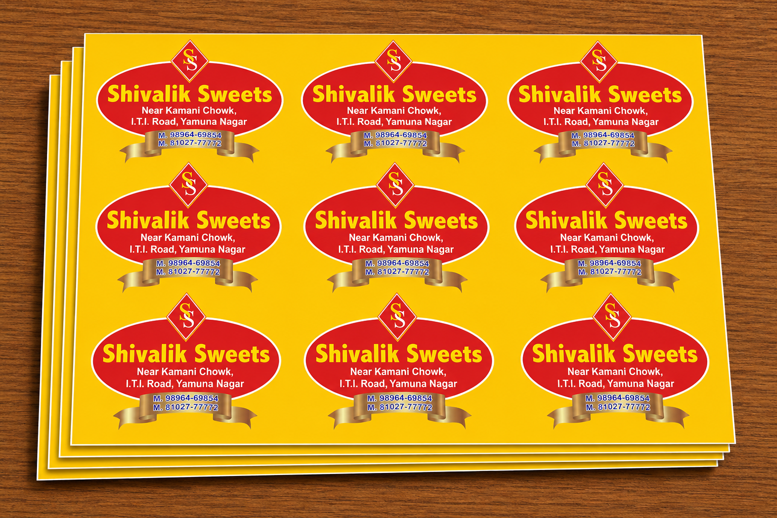 CUSTOM STICKER S 22| 100 SHEETS