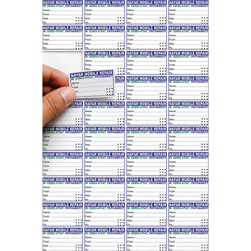 CUSTOM STICKER MO 22| 100 SHEETS