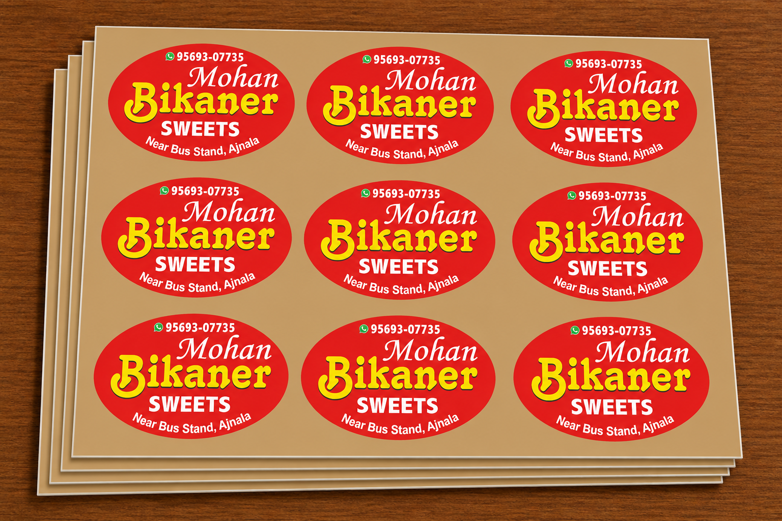 CUSTOM STICKER S 23| 100 SHEETS