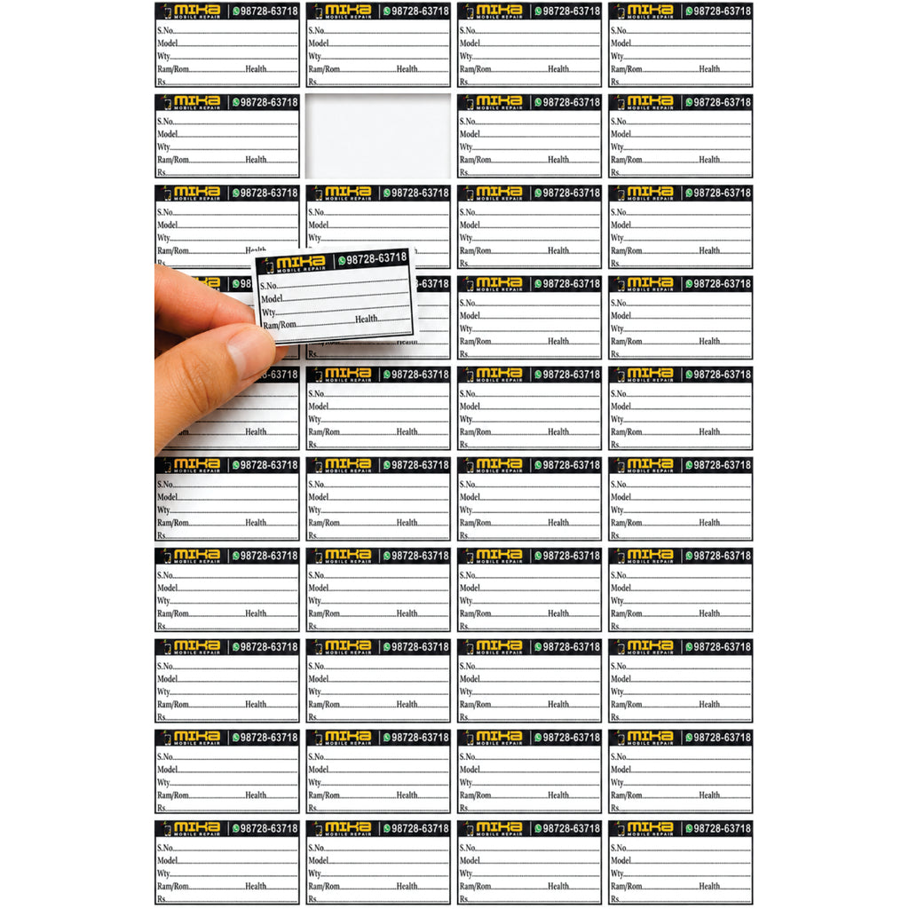 CUSTOM STICKER MO 23| 100 SHEETS