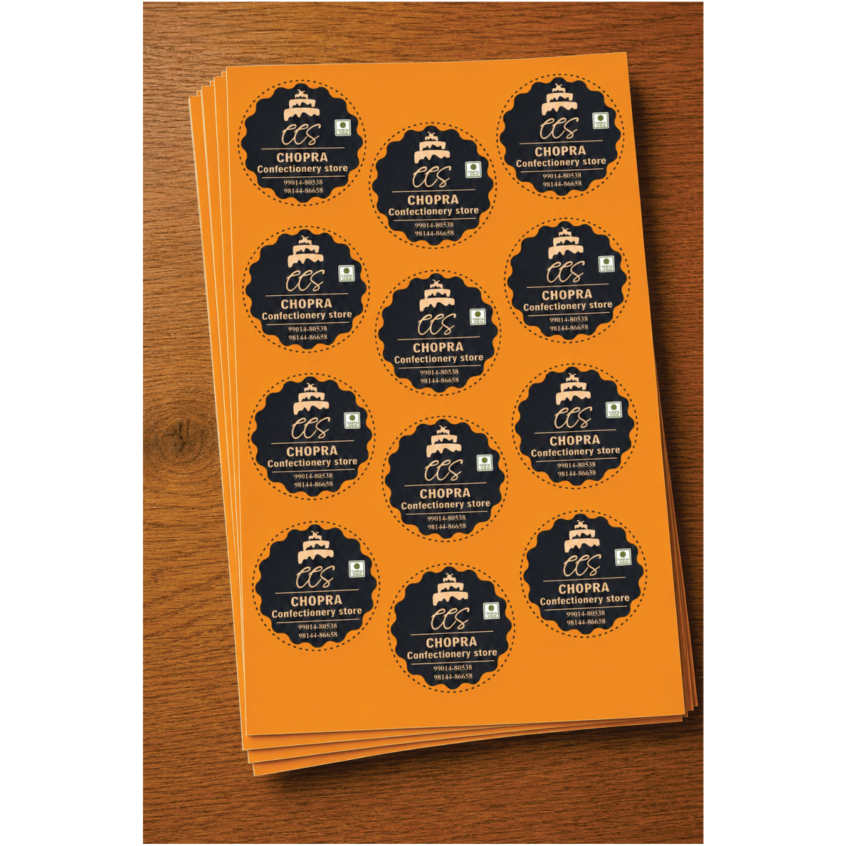 CUSTOM STICKER BK 24 | 100 SHEETS