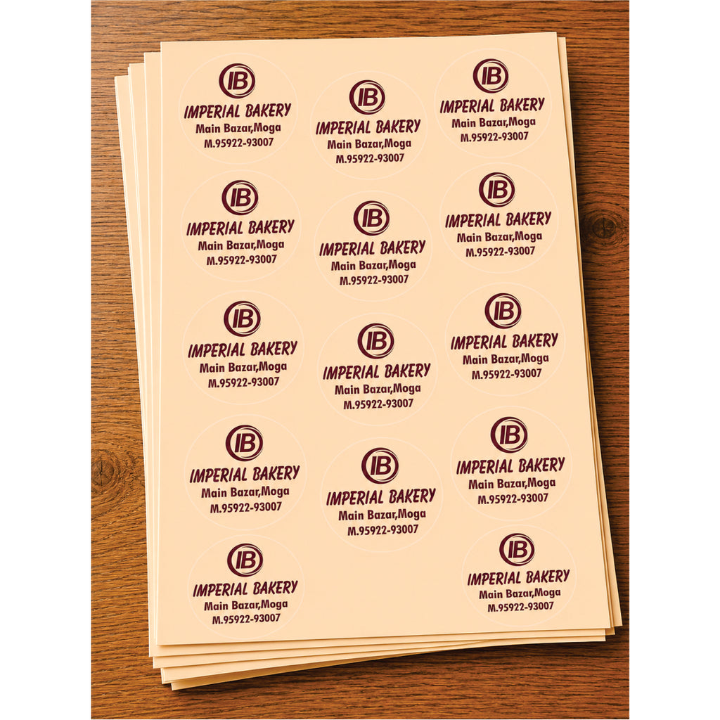 CUSTOM STICKER BK 25 | 100 SHEETS