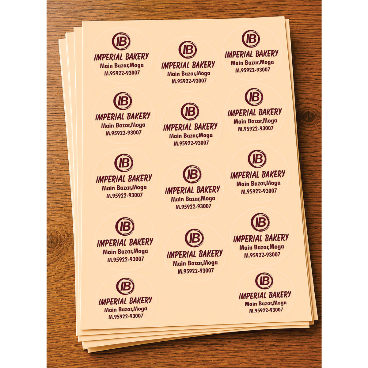 CUSTOM STICKER BK 25 | 100 SHEETS