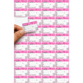 CUSTOM STICKER MO 25| 100 SHEETS