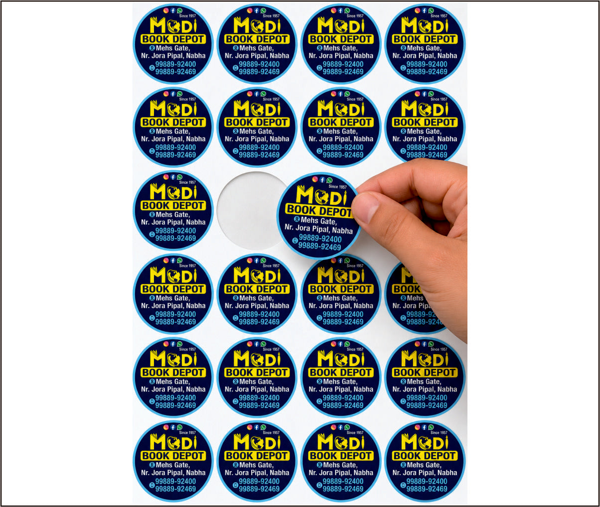 CUSTOM STICKER Bo 25| 100 SHEETS