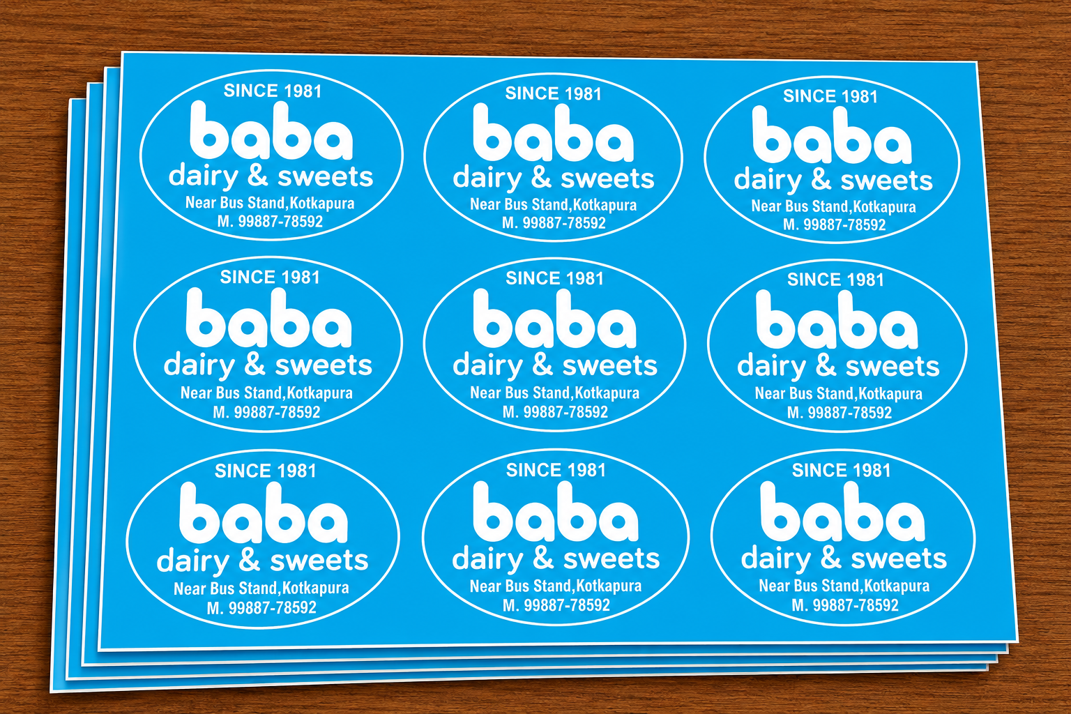 CUSTOM STICKER S 26| 100 SHEETS