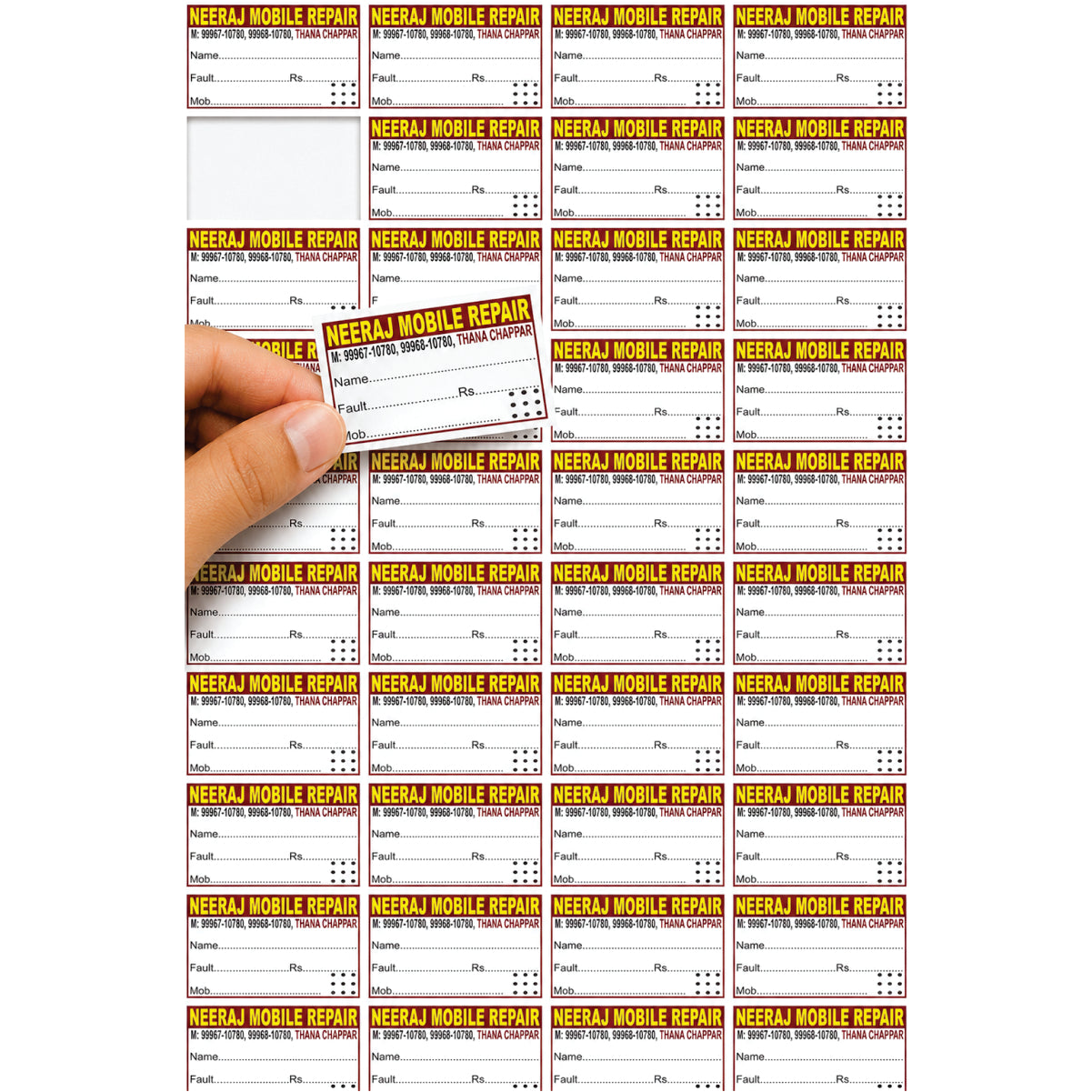 CUSTOM STICKER MO 26| 100 SHEETS