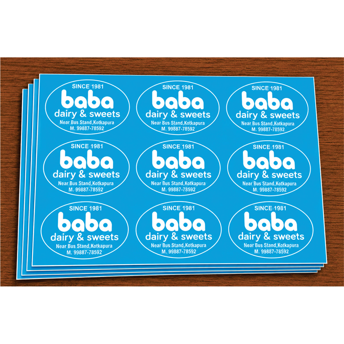 CUSTOM STICKER SW 26 | 100 SHEETS