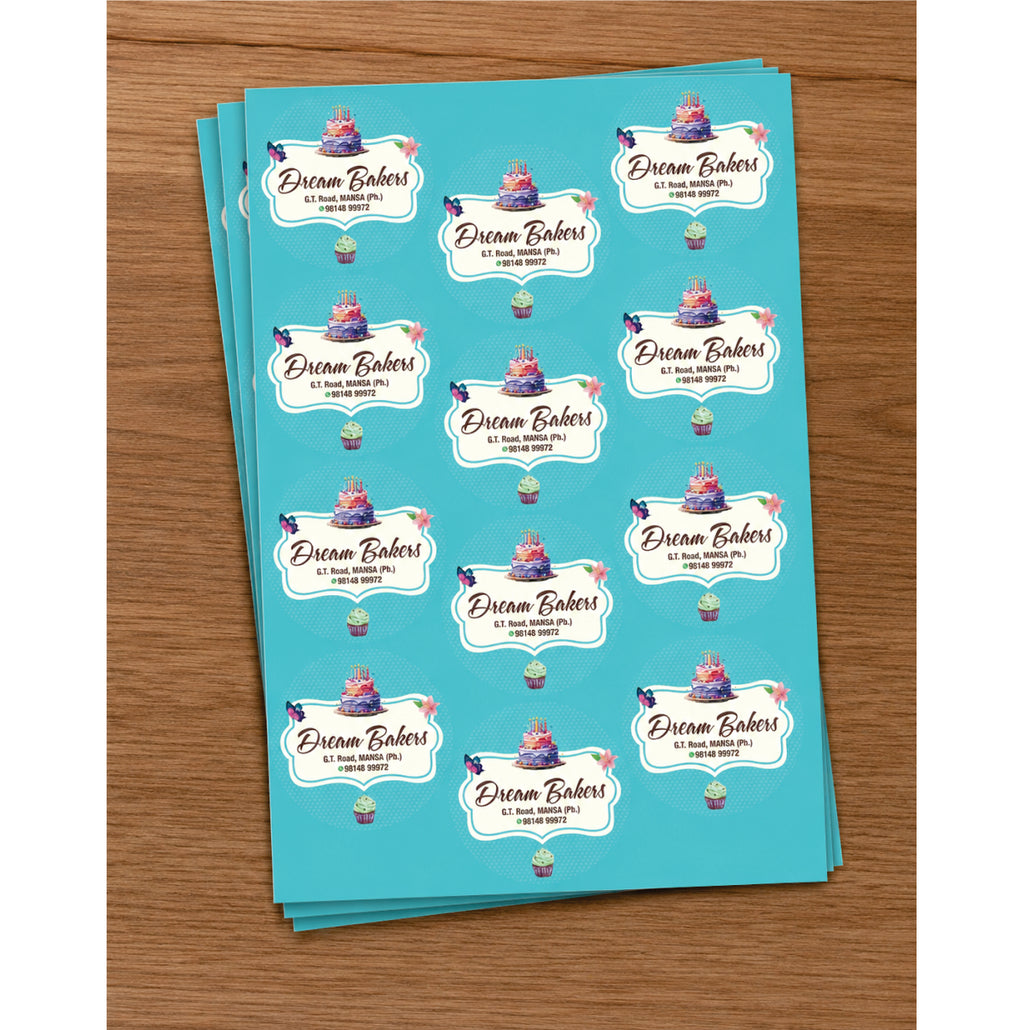 CUSTOM STICKER BK 27 | 100 SHEETS