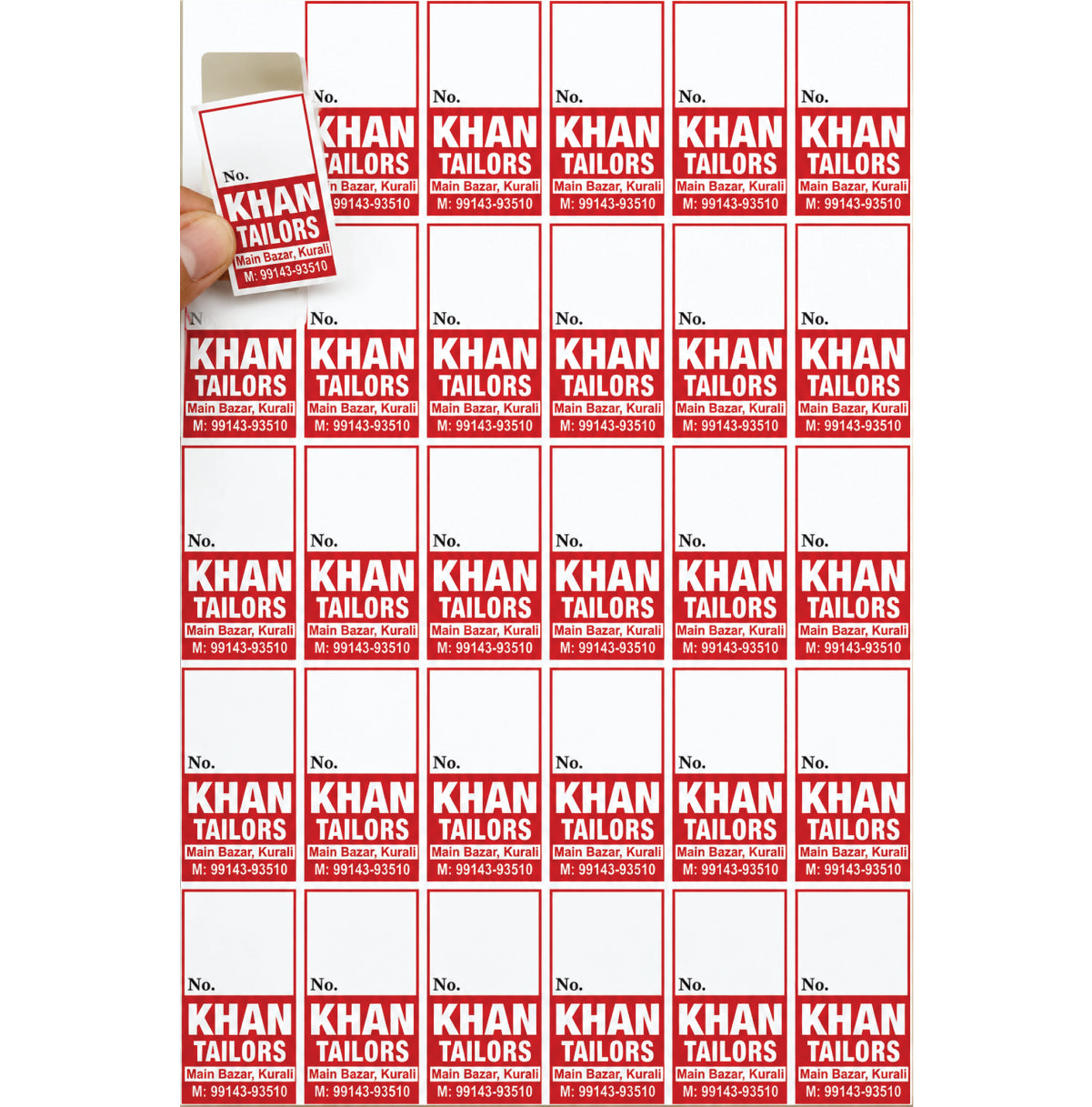 CUSTOM STICKER TA 27| 100 SHEETS