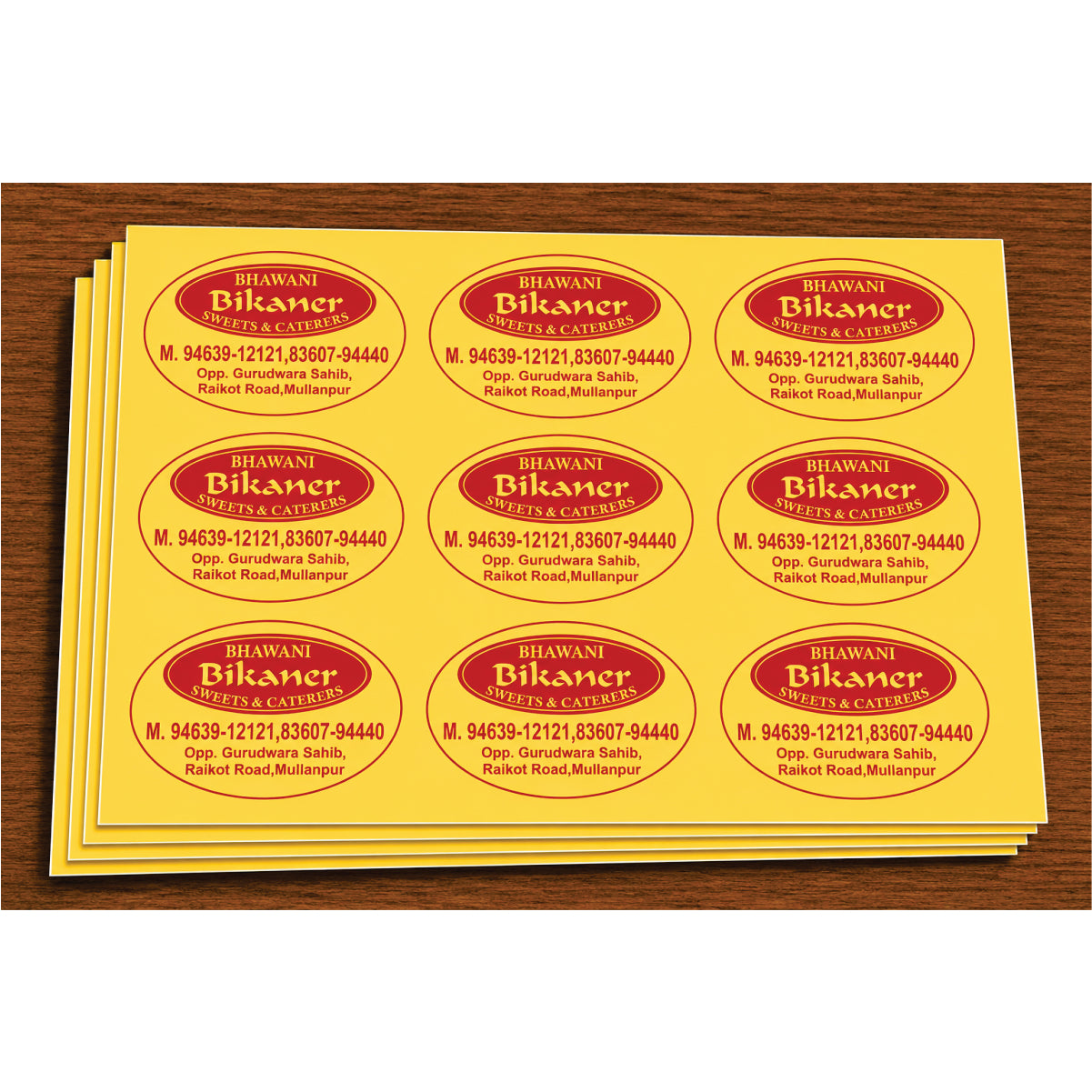 CUSTOM STICKER SW 27 | 100 SHEETS