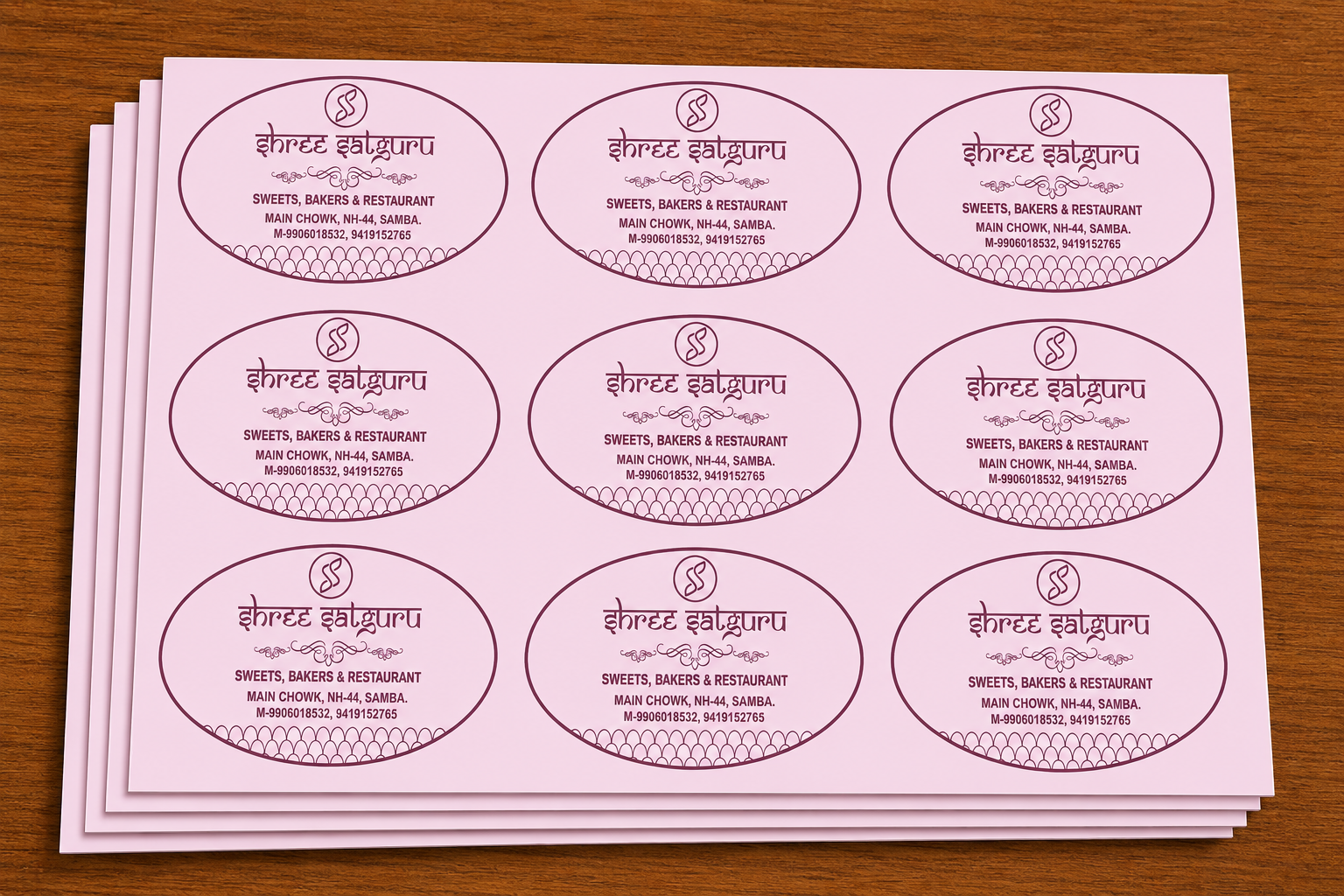 CUSTOM STICKER S 28| 100 SHEETS