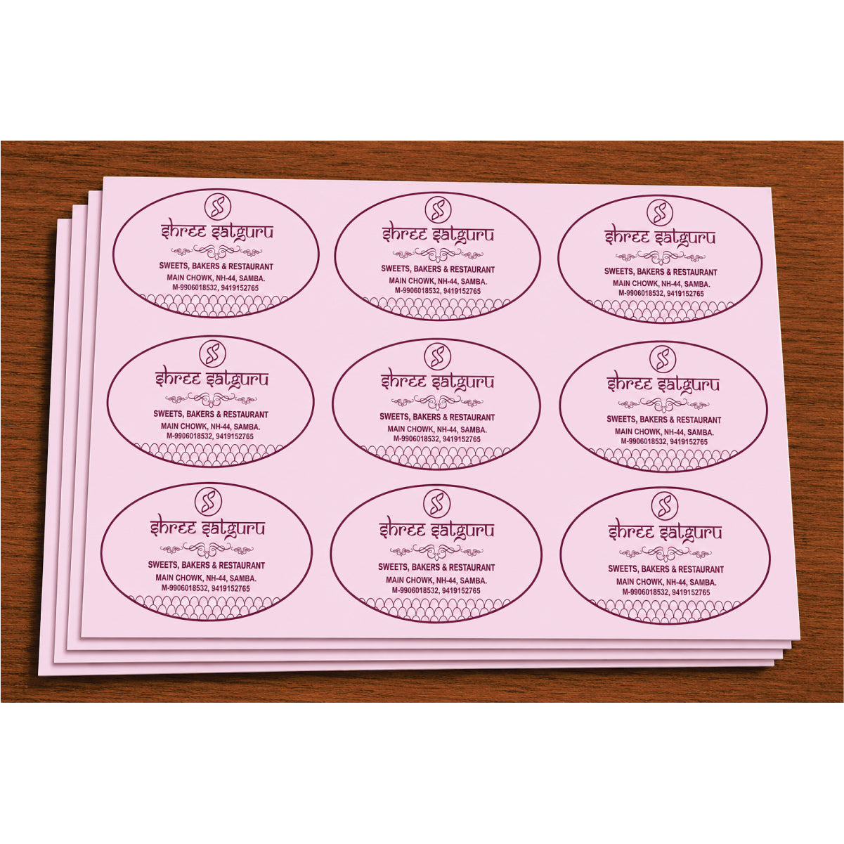 CUSTOM STICKER SW 28 | 100 SHEETS