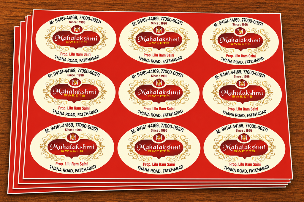 CUSTOM STICKER S 29| 100 SHEETS