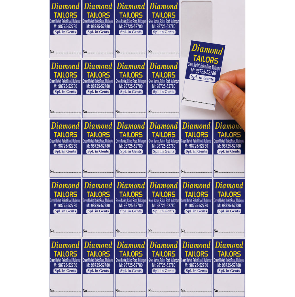 CUSTOM STICKER TA 29| 100 SHEETS