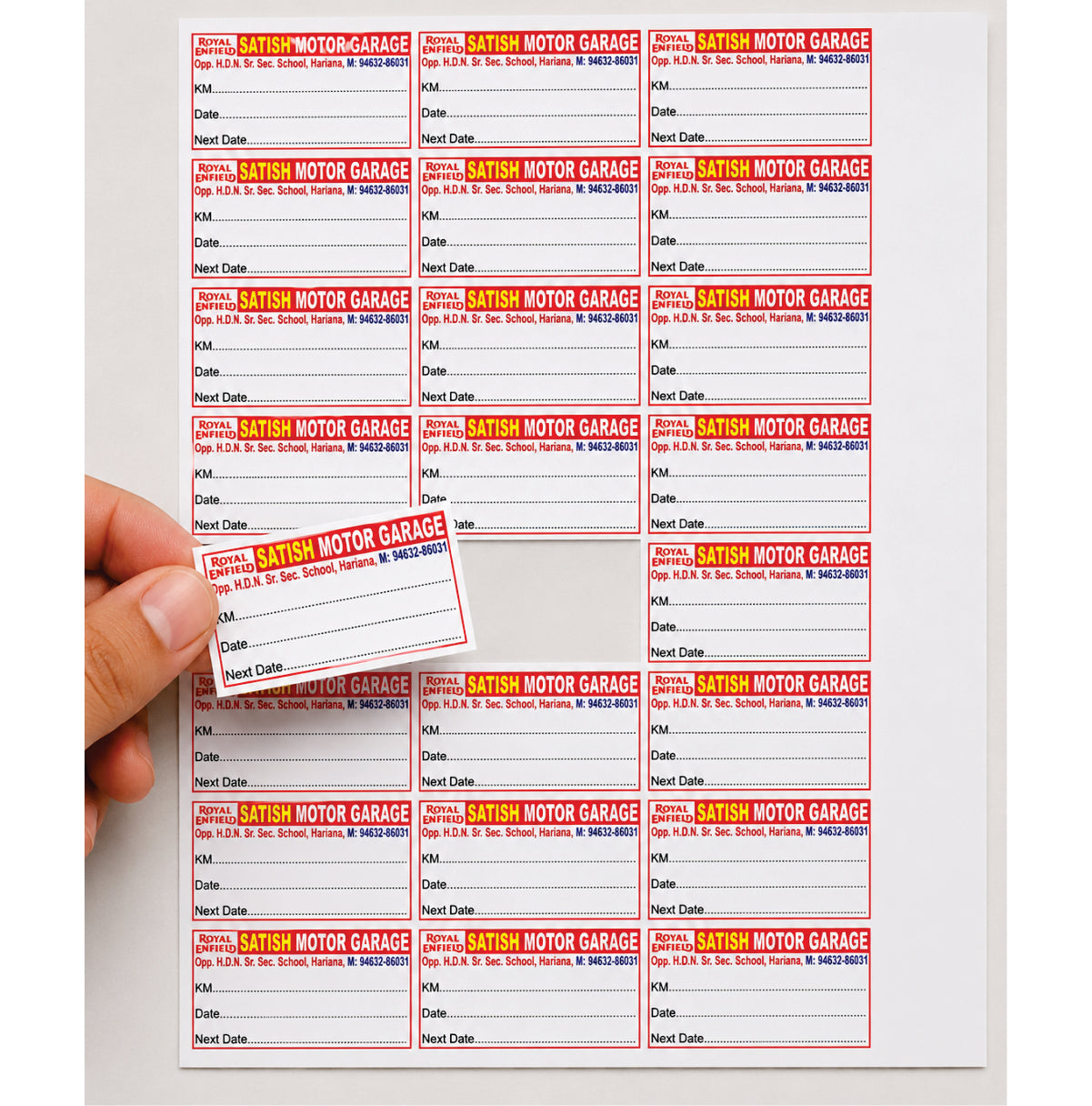 CUSTOM STICKER AU 02| 100 SHEETS
