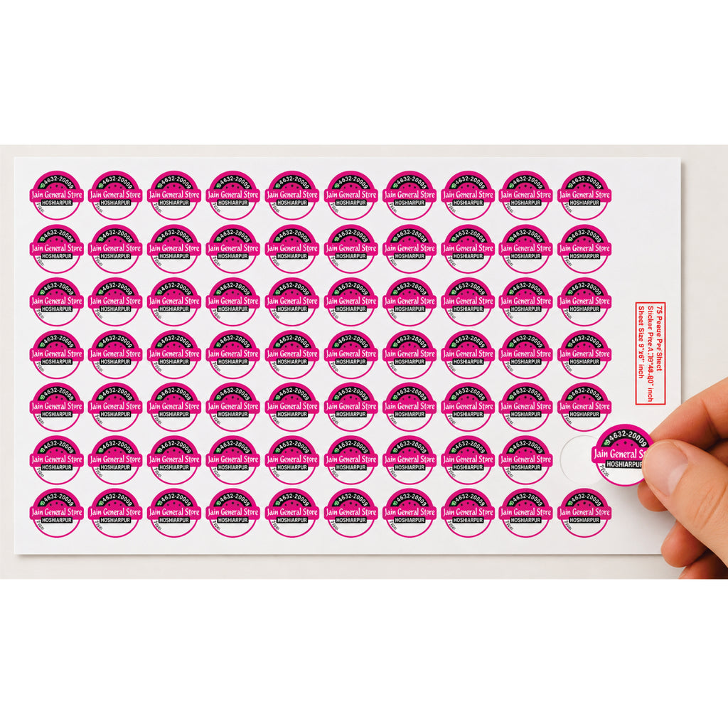 CUSTOM STICKER GE 02 | 100 SHEETS