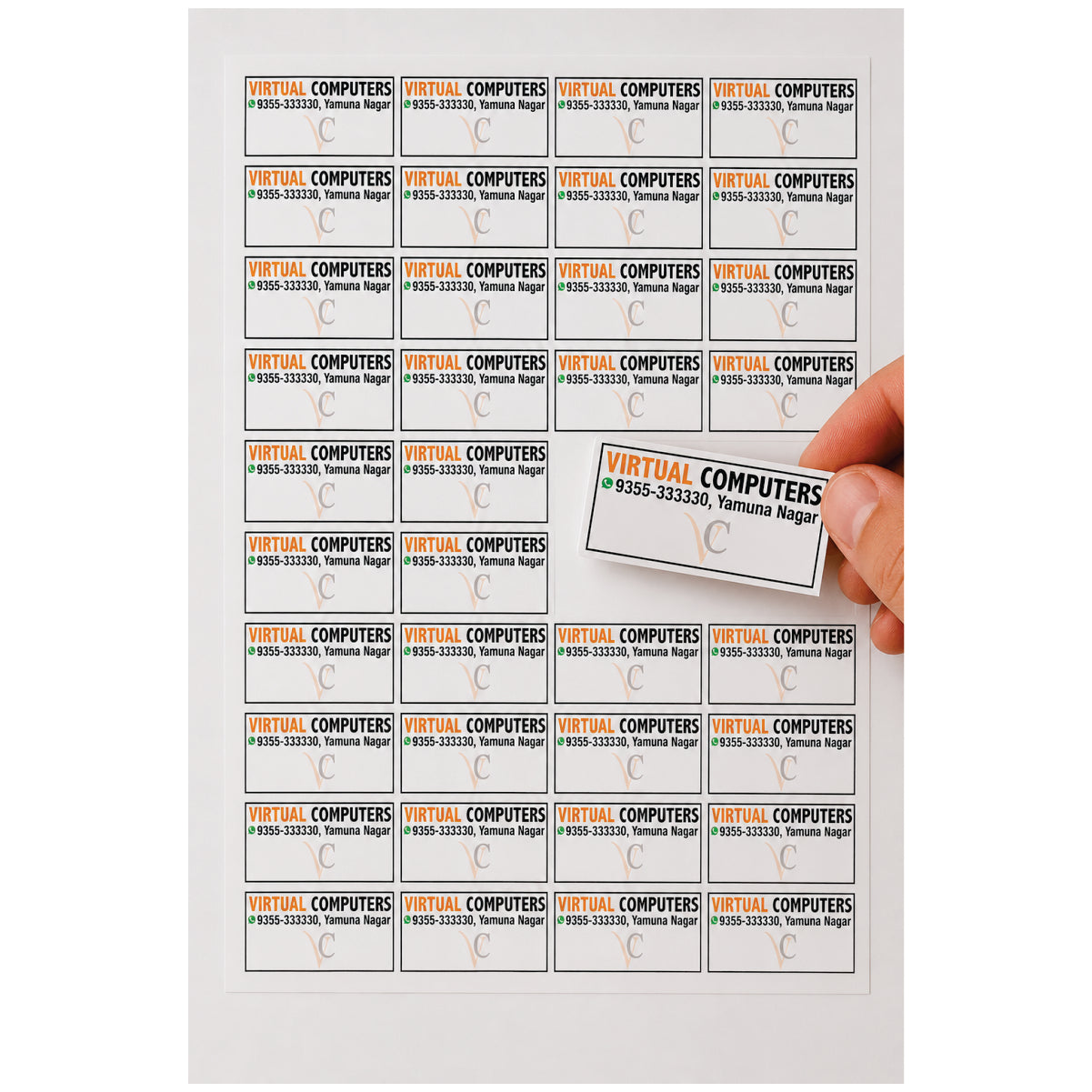 CUSTOM STICKER COM 02| 100 SHEETS