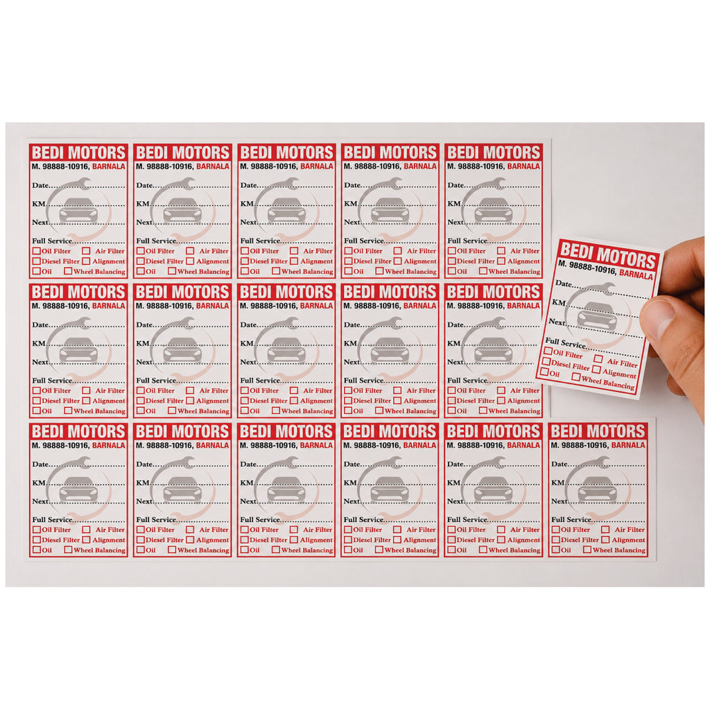 CUSTOM STICKER CR 02| 100 SHEETS