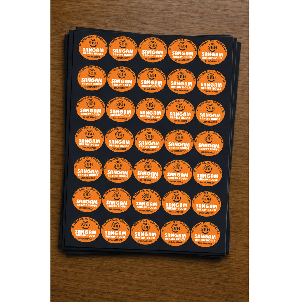 CUSTOM STICKER BK 003 | 100 SHEETS