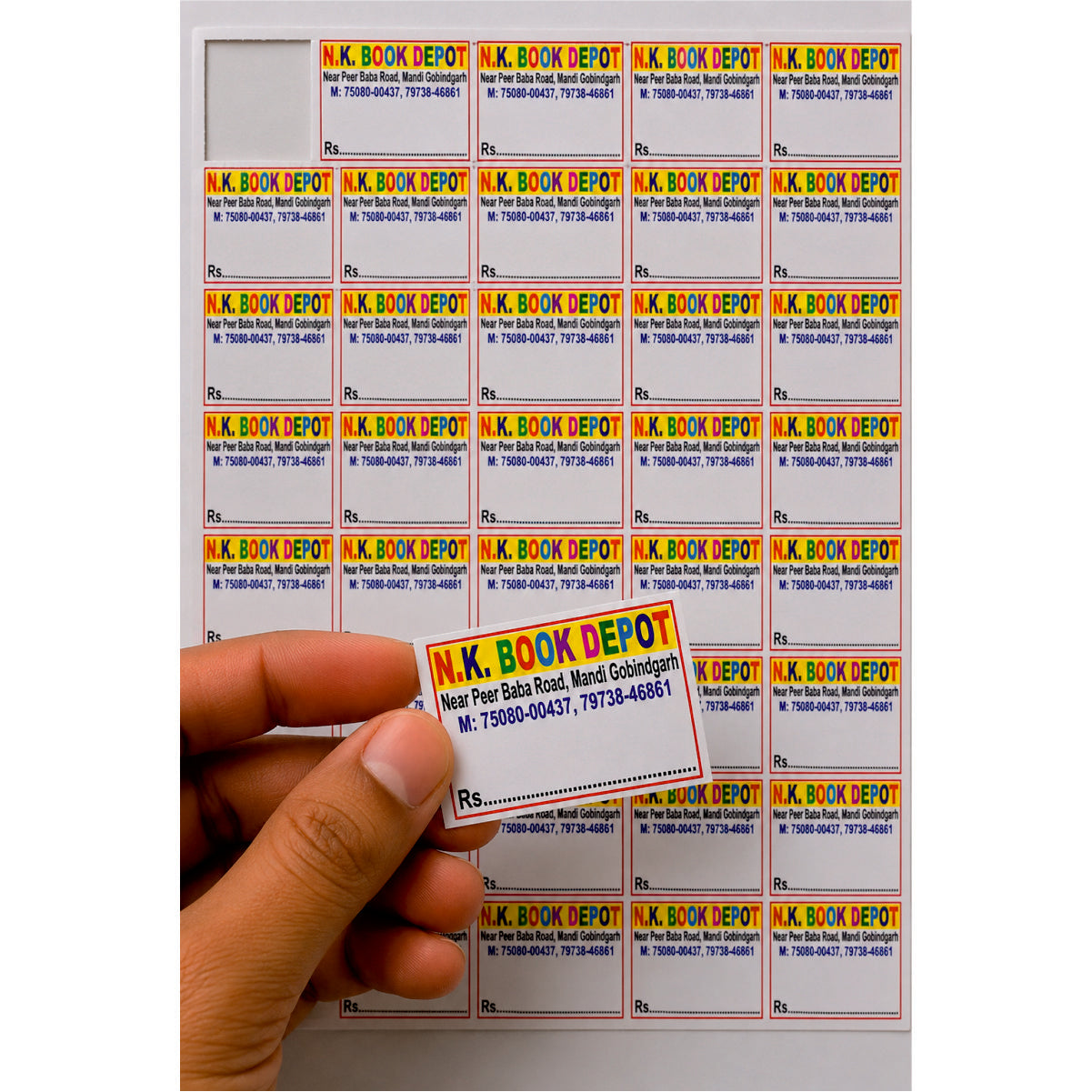 CUSTOM STICKER Bo 30| 100 SHEETS