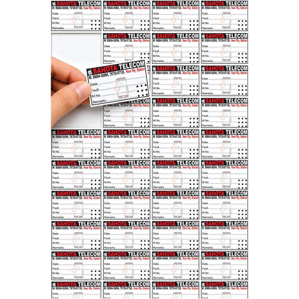 CUSTOM STICKER MO 30| 100 SHEETS
