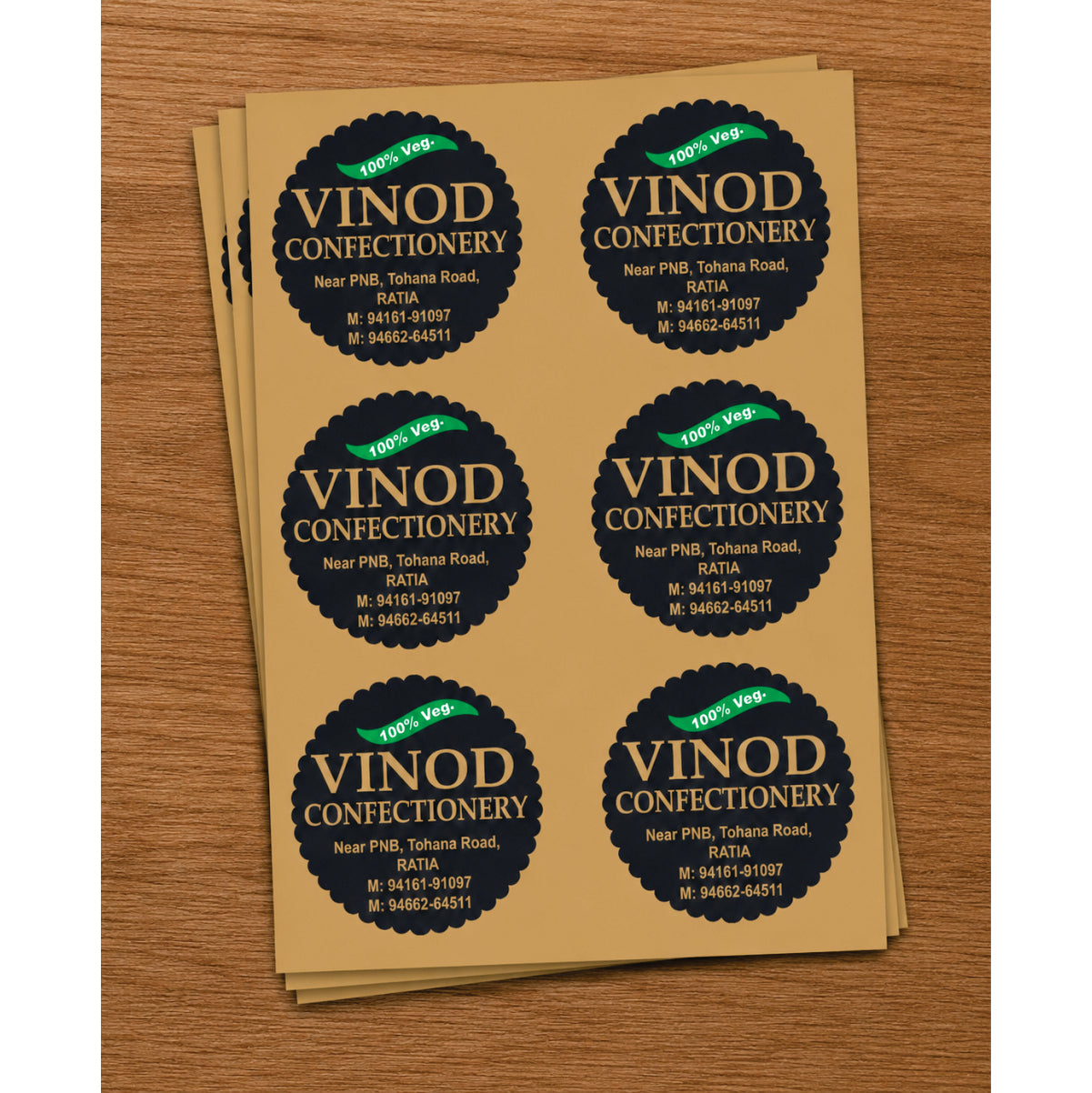 CUSTOM STICKER BK 31 | 100 SHEETS