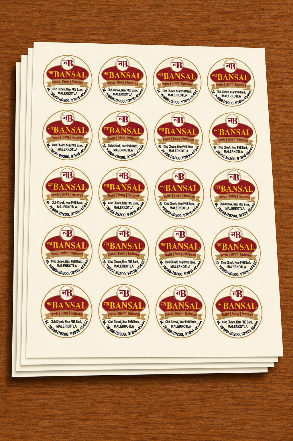 CUSTOM STICKER S 31| 100 SHEETS
