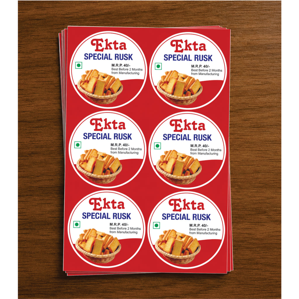 CUSTOM STICKER BK 32 | 100 SHEETS