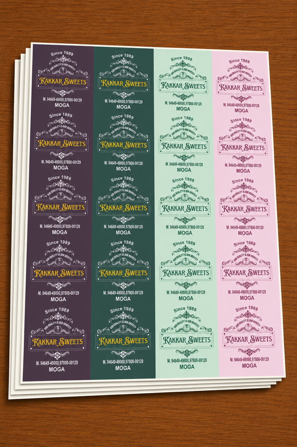 CUSTOM STICKER S 32| 100 SHEETS