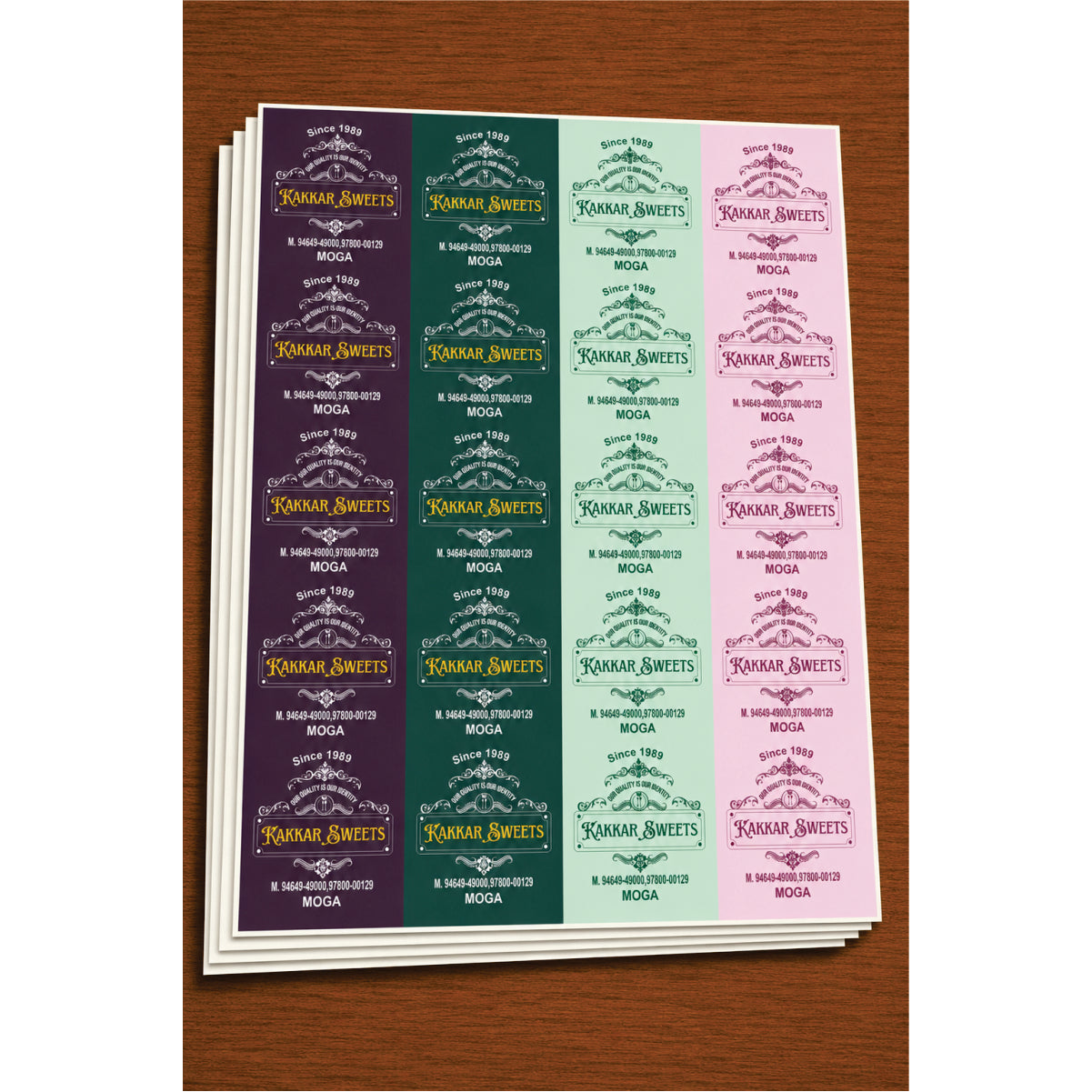 CUSTOM STICKER SW 32 | 100 SHEETS