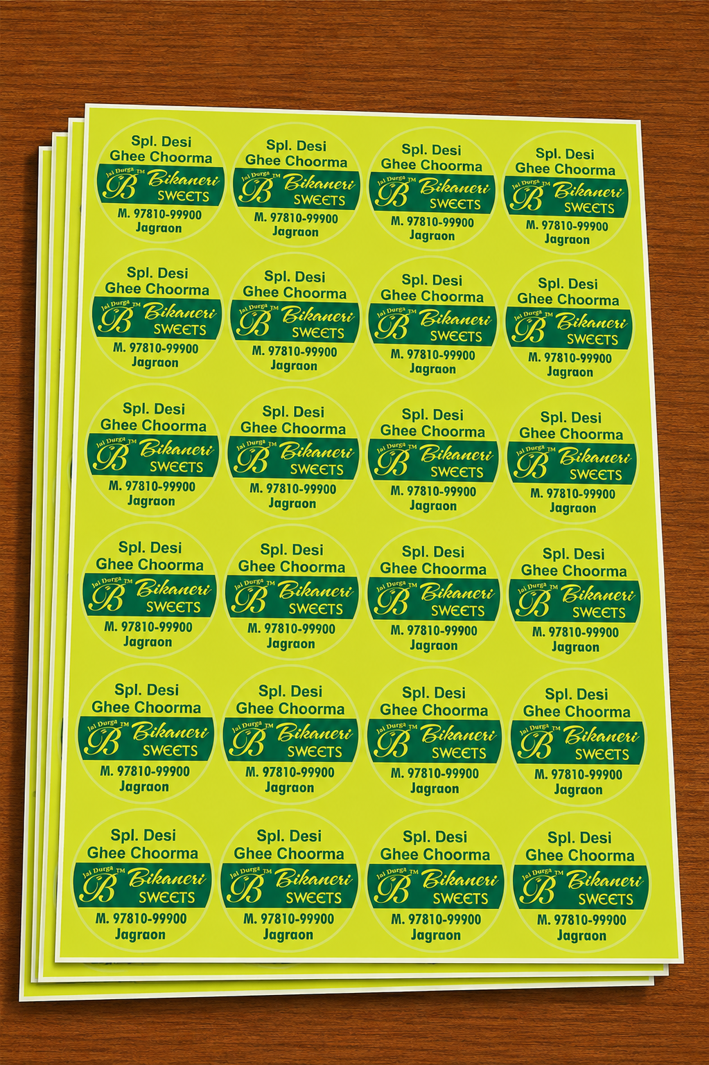CUSTOM STICKER S 34| 100 SHEETS
