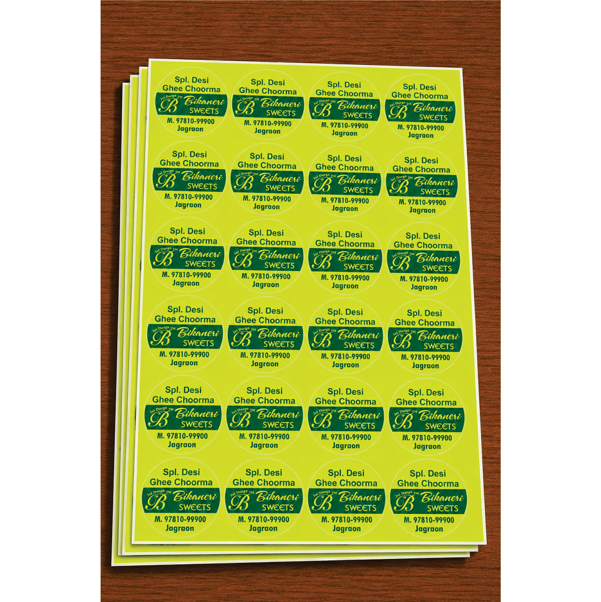 CUSTOM STICKER SW 34 | 100 SHEETS