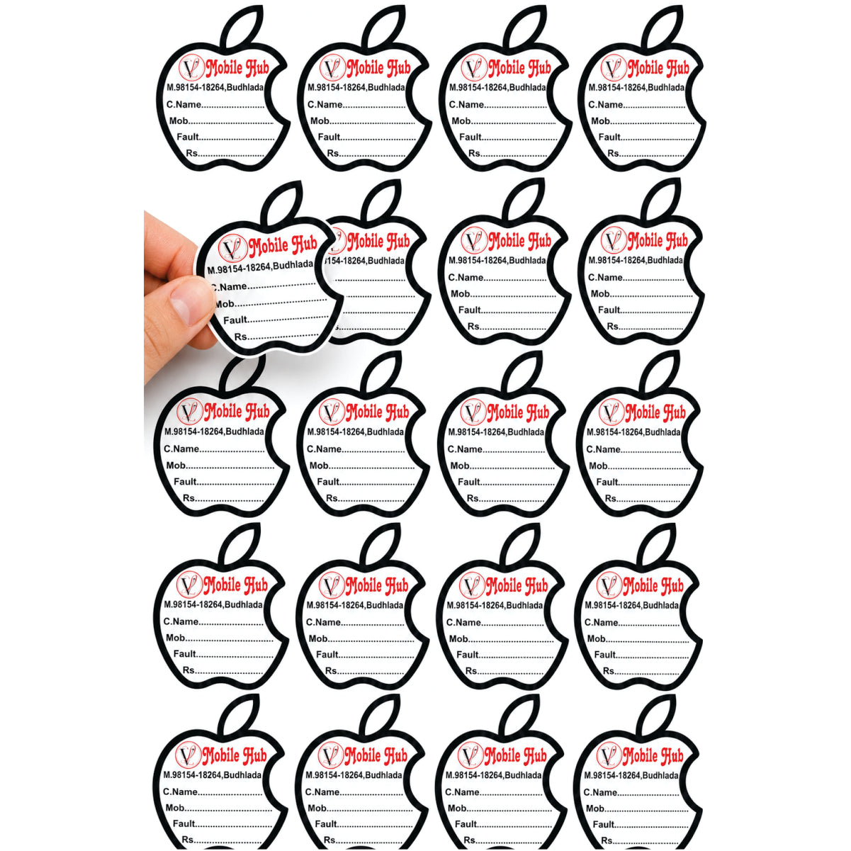 CUSTOM STICKER MO 34| 100 SHEETS
