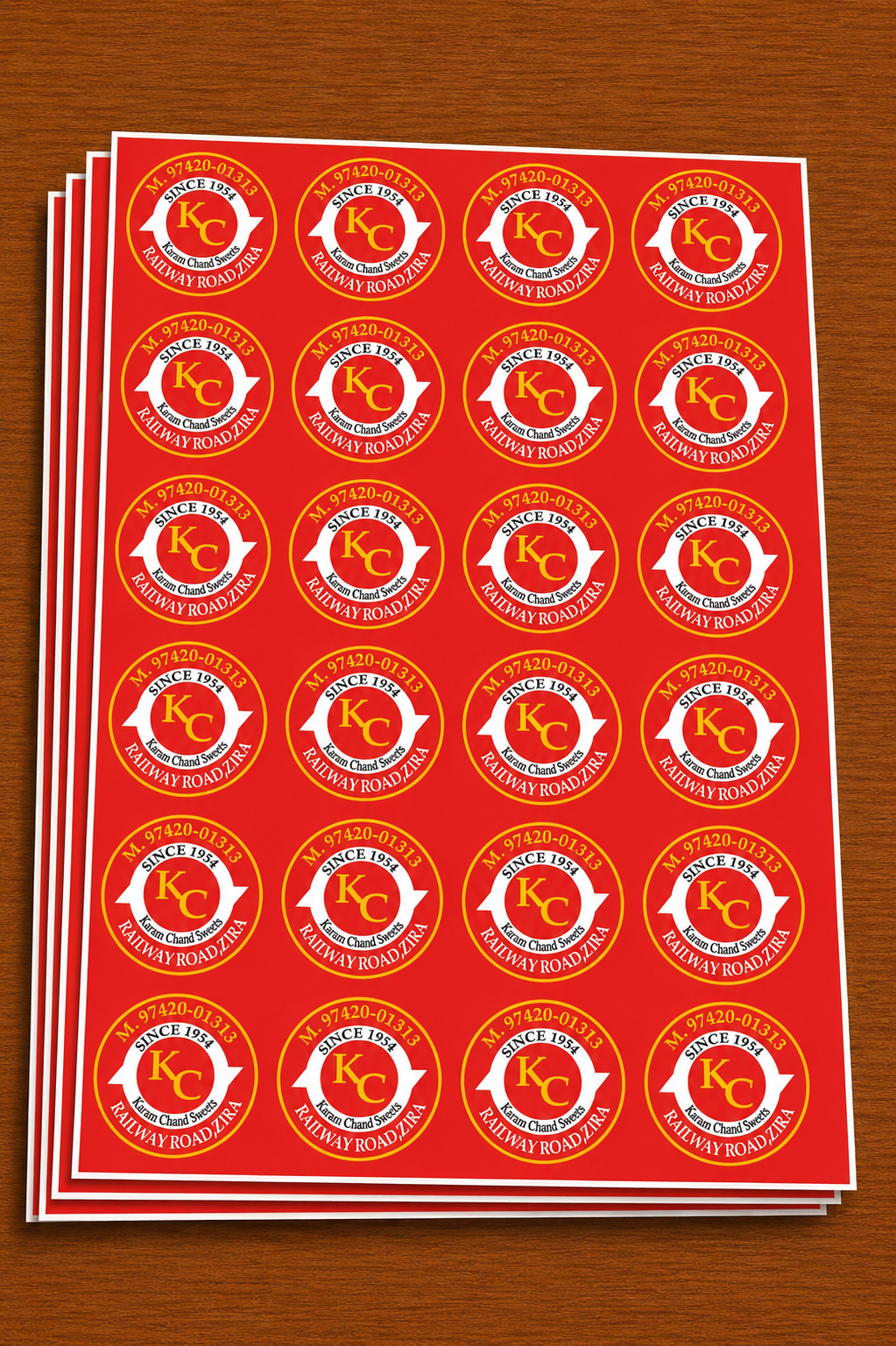 CUSTOM STICKER S 35| 100 SHEETS