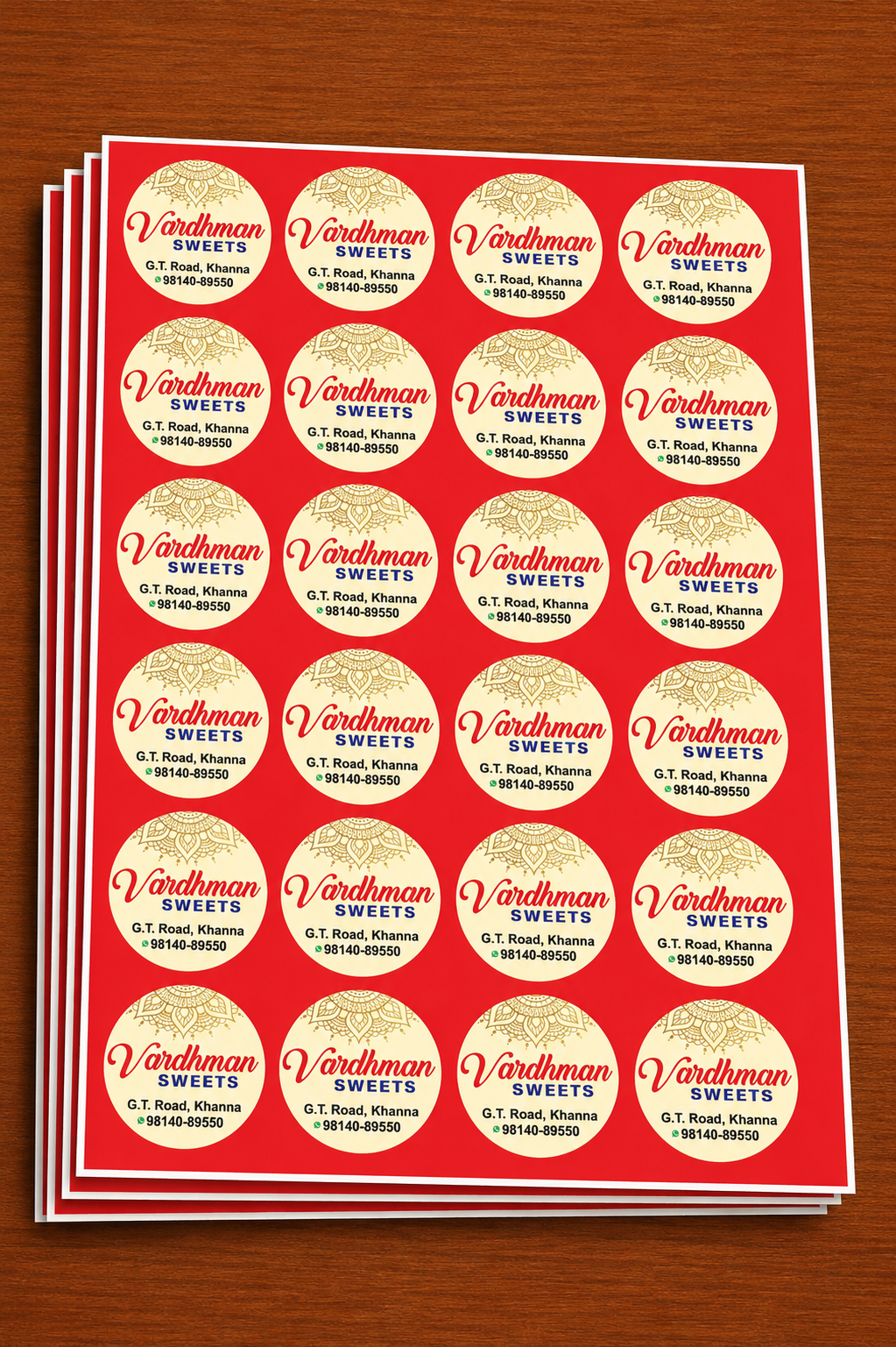 CUSTOM STICKER S 36| 100 SHEETS