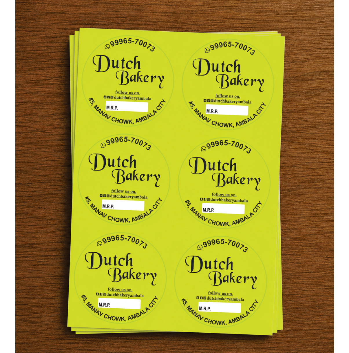CUSTOM STICKER BK 36| 100 SHEETS