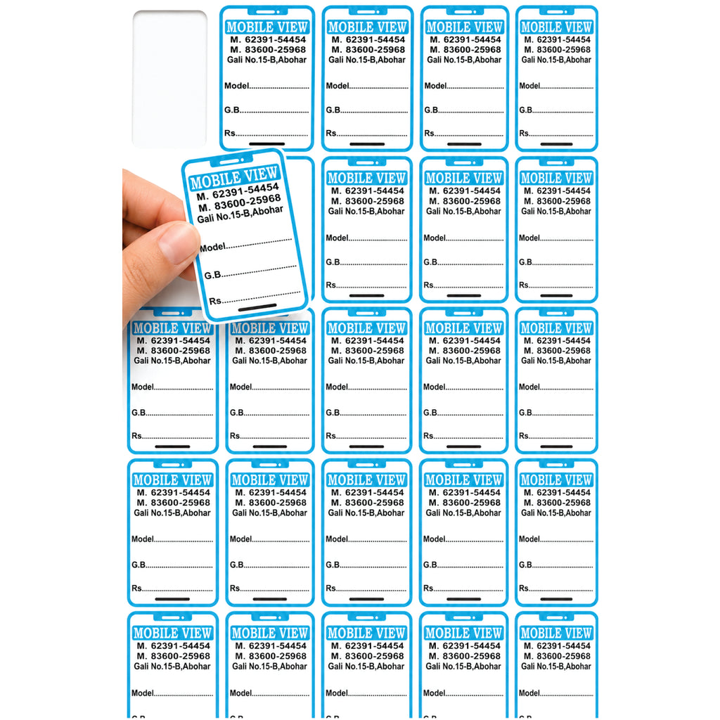 CUSTOM STICKER MO 37| 100 SHEETS
