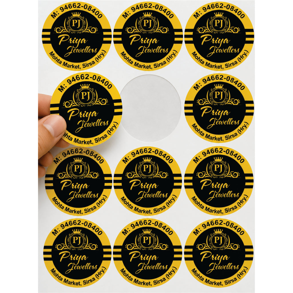 CUSTOM STICKER JE 37 | 100 SHEETS