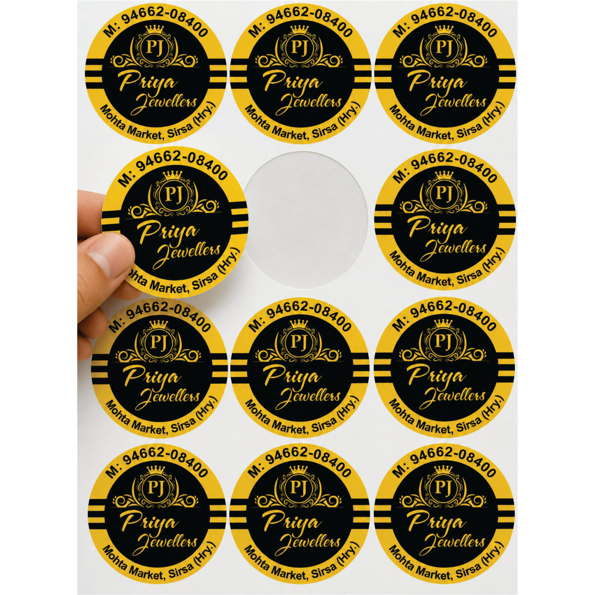 CUSTOM STICKER JE 37 | 100 SHEETS