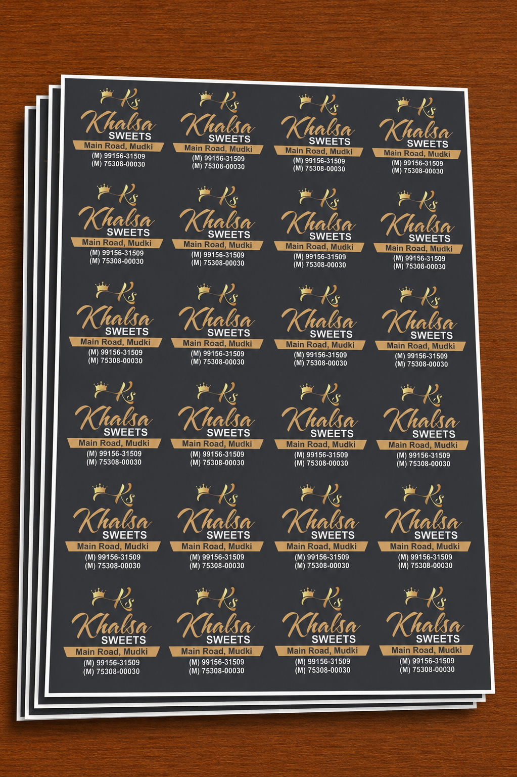 CUSTOM STICKER S 38| 100 SHEETS