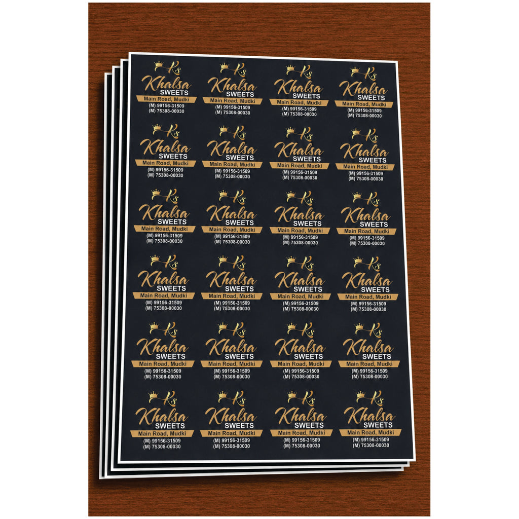 CUSTOM STICKER SW 38 | 100 SHEETS